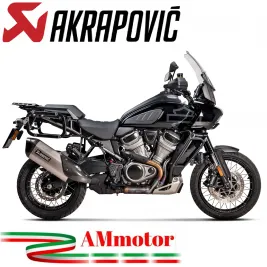 Akrapovic Harley Davidson Pan America 1250 Terminale Di Scarico Slip-On Line Titanio Moto Omologato