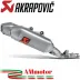 Akrapovic Honda Crf 250 R 16 - 2017 Terminali Di Scarico Slip-On Line Titanio Moto