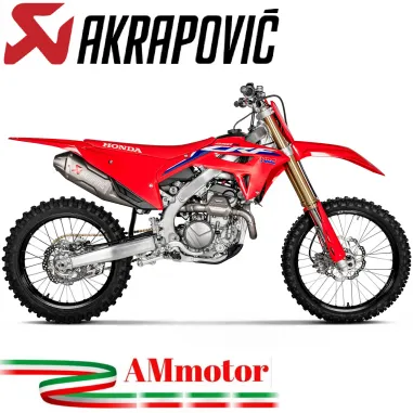 Akrapovic Honda Crf 250 R 2024 Scarico Completo Moto Evolution Line Terminale Collettore Titanio