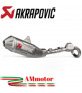 Akrapovic Honda Crf 250 R 22 - 2023 Scarico Completo Evolution Line Terminale Collettore Titanio Moto