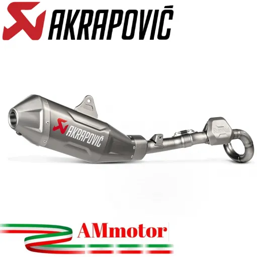 Akrapovic Honda Crf 250 R 2024 Scarico Completo Moto Evolution Line Terminale Collettore Titanio