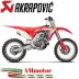 Akrapovic Honda Crf 450 R 17 - 2020 Scarico Completo Racing Line Collettore Inox Moto