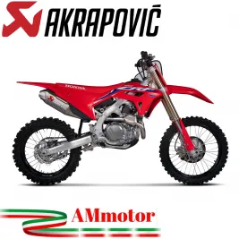 Akrapovic Honda Crf 450 R 21 - 2024 Scarico Completo Evolution Line Full Titanio Moto 2