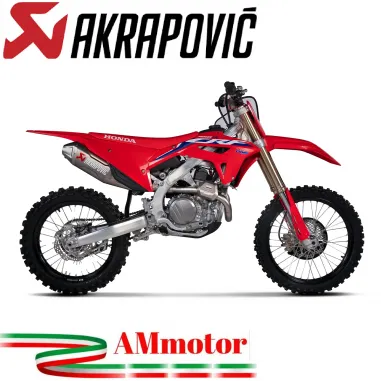 Akrapovic Honda Crf 450 R 21 - 2024 Scarico Completo Evolution Line Full Titanio Moto