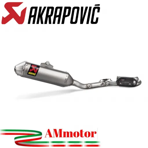 Akrapovic Kawasaki KX 250 F 17 - 2023 Scarico Completo Racing Line Collettori Inox Moto