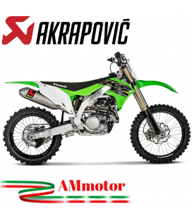 Akrapovic Kawasaki KX 450 F 19 - 2022 Scarico Completo Evolution Line Full Titanio Moto