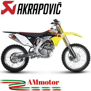 Akrapovic Suzuki RM Z 250 10 - 2018 Terminale Di Scarico Slip-On Line Titanio Moto