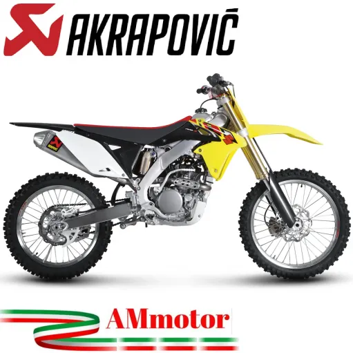 Akrapovic Suzuki RM Z 250 10 - 2018 Terminale Di Scarico Slip-On Line Titanio Moto