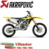 Akrapovic Suzuki Rm Z 250 19 - 2023 Scarico Completo Evolution Line Full Titanio Moto