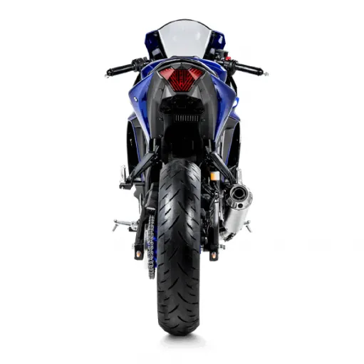 Akrapovic Yamaha Yzf R3 15 - 2021 Impianto Di Scarico Completo Racing Line Terminale Inox Moto