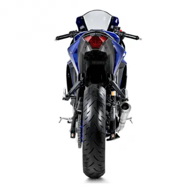Akrapovic Yamaha Yzf R3 15 - 2021 Terminale Di Scarico Slip-On Inox Moto Racing