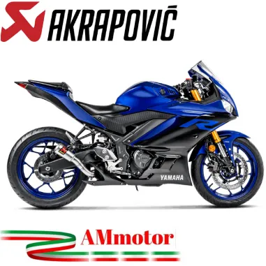 Akrapovic Yamaha Yzf R3 15 - 2021 Terminale Di Scarico Slip-On Inox Moto Racing
