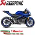 Akrapovic Yamaha Yzf R3 15 - 2021 Terminale Di Scarico Slip-On Inox Moto Racing
