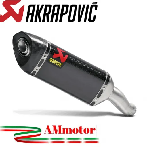 Akrapovic Yamaha Yzf R3 15 - 2016 Terminale Di Scarico Slip-On Carbonio Moto Omologato