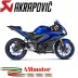 Akrapovic Yamaha Yzf R3 15 - 2016 Terminale Di Scarico Slip-On Carbonio Moto Omologato