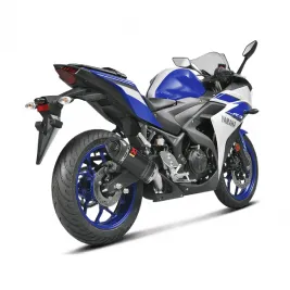 Akrapovic Yamaha Yzf R3 15 - 2016 Terminale Di Scarico Slip-On Carbonio Moto Omologato 2