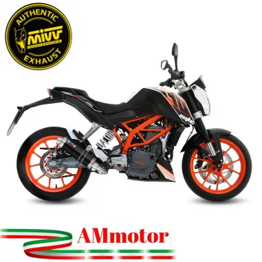 Scarico Completo Mivv Ktm 390 Duke 13 - 2016 Terminale Gp Inox Nero Moto
