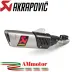 Akrapovic Yamaha Yzf R6 Terminale Di Scarico Slip-On Line Titanio Moto Omologato