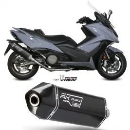 Scarico Completo Mivv Kymco AK 550 Terminale Speed Edge Inox Nero Moto Scooter