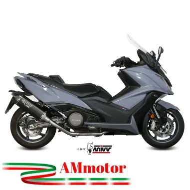 Scarico Completo Mivv Kymco AK 550 Terminale Speed Edge Inox Nero Moto Scooter