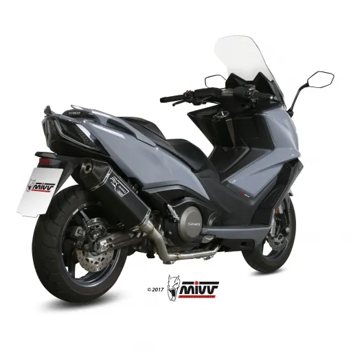 Scarico Completo Mivv Kymco AK 550 Terminale Speed Edge Inox Nero Moto Scooter