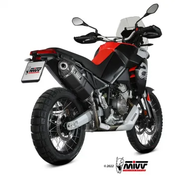 Mivv Aprilia Tuareg 660 Terminale Di Scarico Moto Marmitta Speed Edge Inox Nero