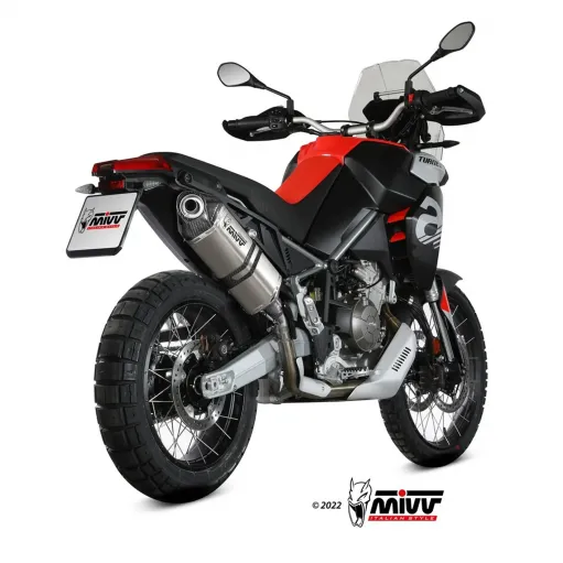 Mivv Aprilia Tuareg 660 Terminale Di Scarico Moto Marmitta Speed Edge Titanio