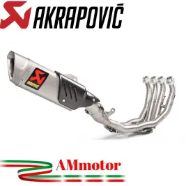 Akrapovic Yamaha Yzf R6 Impianto Di Scarico Completo Evolution Line Terminale Collettori Full Titanio Moto
