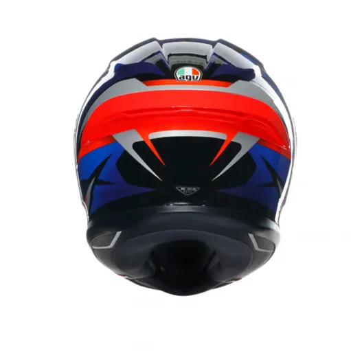 Casco Agv K6 S Slashcut Integrale Per Moto Bianco Nero Blu Lucido Visiera Max Pinlock