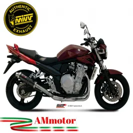 Mivv Suzuki Gsf 650 Bandit Terminale Di Scarico Moto Marmitta GP Inox Nero Omologato