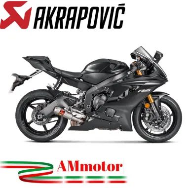 Akrapovic Yamaha Yzf R6 Terminale Di Scarico Slip-On Line Titanio Moto