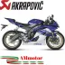 Akrapovic Yamaha Yzf R6 Terminale Di Scarico Megaphone Line Titanio Moto