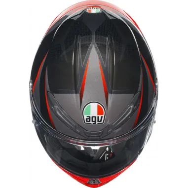 Casco Agv K6 S Slashcut Integrale Per Moto Bianco Nero Blu Lucido Visiera Max Pinlock