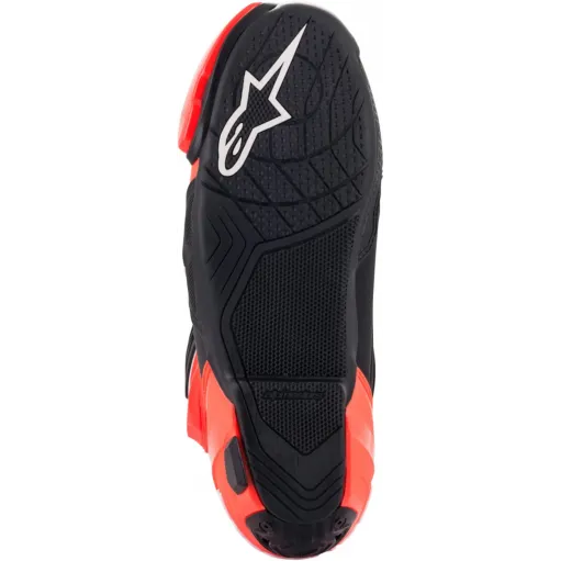 Alpinestars Supertech R Vented Black White Red Fluo Stivale Moto Racing Pista