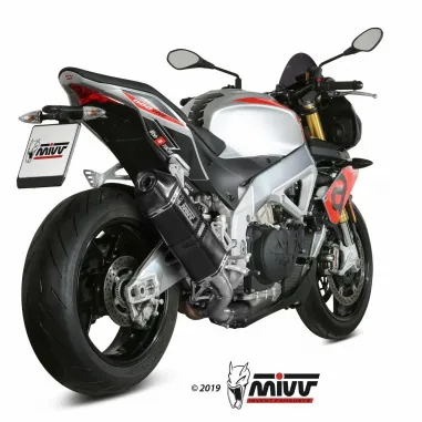 Mivv Aprilia Tuono V4 1100 18 - 2020 Terminale Di Scarico Moto Marmitta Speed Edge Inox Nero