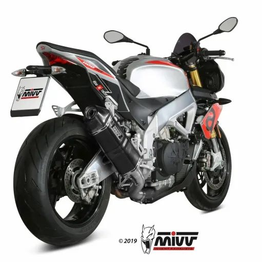 Mivv Aprilia Tuono V4 1100 18 - 2020 Terminale Di Scarico Moto Marmitta Speed Edge Inox Nero
