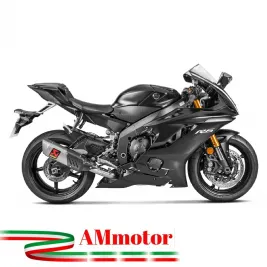 Akrapovic Yamaha Yzf R6 Impianto Di Scarico Completo Racing Line Terminale Titanio Moto 2