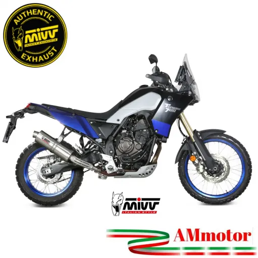 Mivv Yamaha Tenere' 700 Terminale Di Scarico Moto Marmitta Oval Inox Omologato