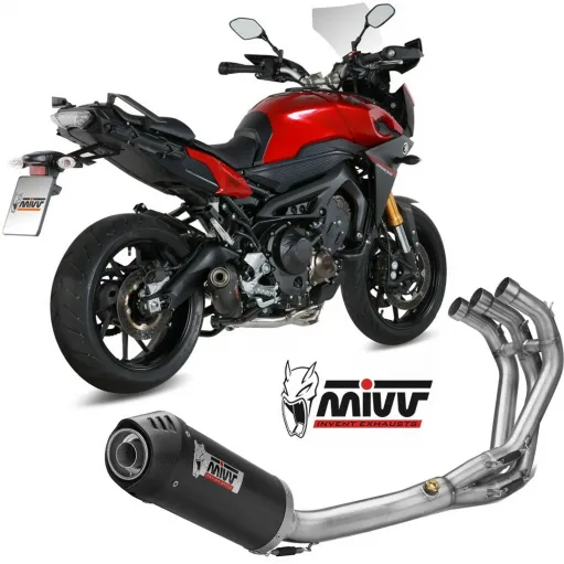 Scarico Completo Mivv Yamaha Tracer 900 15 - 2020 Terminale Oval Carbon Cap Moto