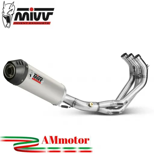 Scarico Completo Mivv Yamaha Tracer 900 15 - 2020 Terminale Oval Carbon Cap Titanio Moto