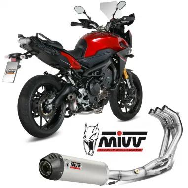 Scarico Completo Mivv Yamaha Tracer 900 15 - 2020 Terminale Oval Carbon Cap Titanio Moto