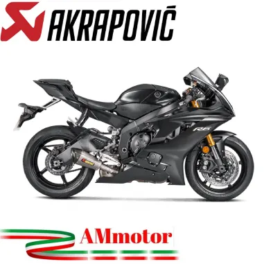 Akrapovic Yamaha Yzf R6 10 2021 Terminale Di Scarico Slip-On Line Titanio Moto