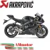 Akrapovic Yamaha Yzf R6 10 2021 Terminale Di Scarico Slip-On Line Titanio Moto