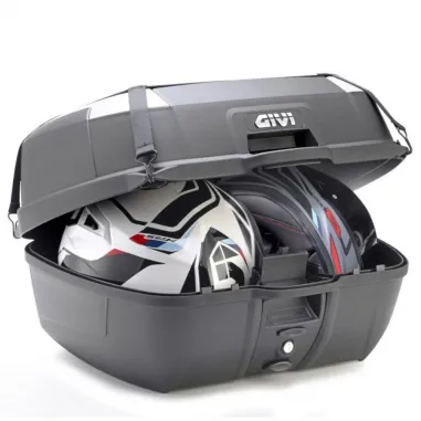 Bauletto Moto Givi 45 Litri Monolock Nero Universale Kit Completo Di Schienalino