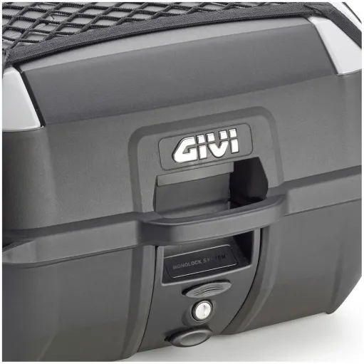 Bauletto Moto Givi 45 Litri Monolock Nero Universale Kit Completo Di Schienalino