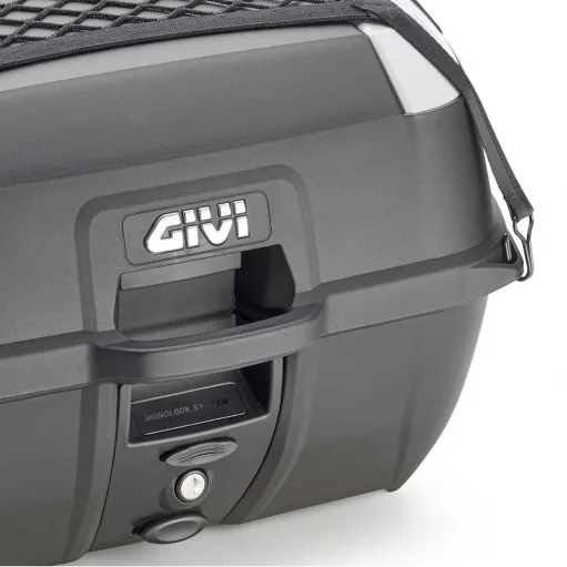 Bauletto Moto Givi 45 Litri Monolock Nero Universale Kit Completo Di Schienalino