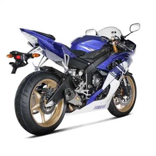 Akrapovic Yamaha Yzf R6 10 2021 Terminale Di Scarico Slip-On Line Titanio Moto