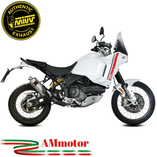 Mivv Ducati DesertX Terminale Di Scarico Moto Marmitta Dakar Titanio Omologato