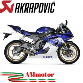Akrapovic Yamaha Yzf R6 10 2021 Terminale Di Scarico Slip-On Line Titanio Moto