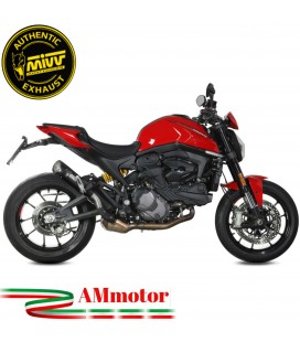 Mivv Ducati Monster 937 / + Terminale Di Scarico Moto Marmitta X-M5 Inox Nero Omologato